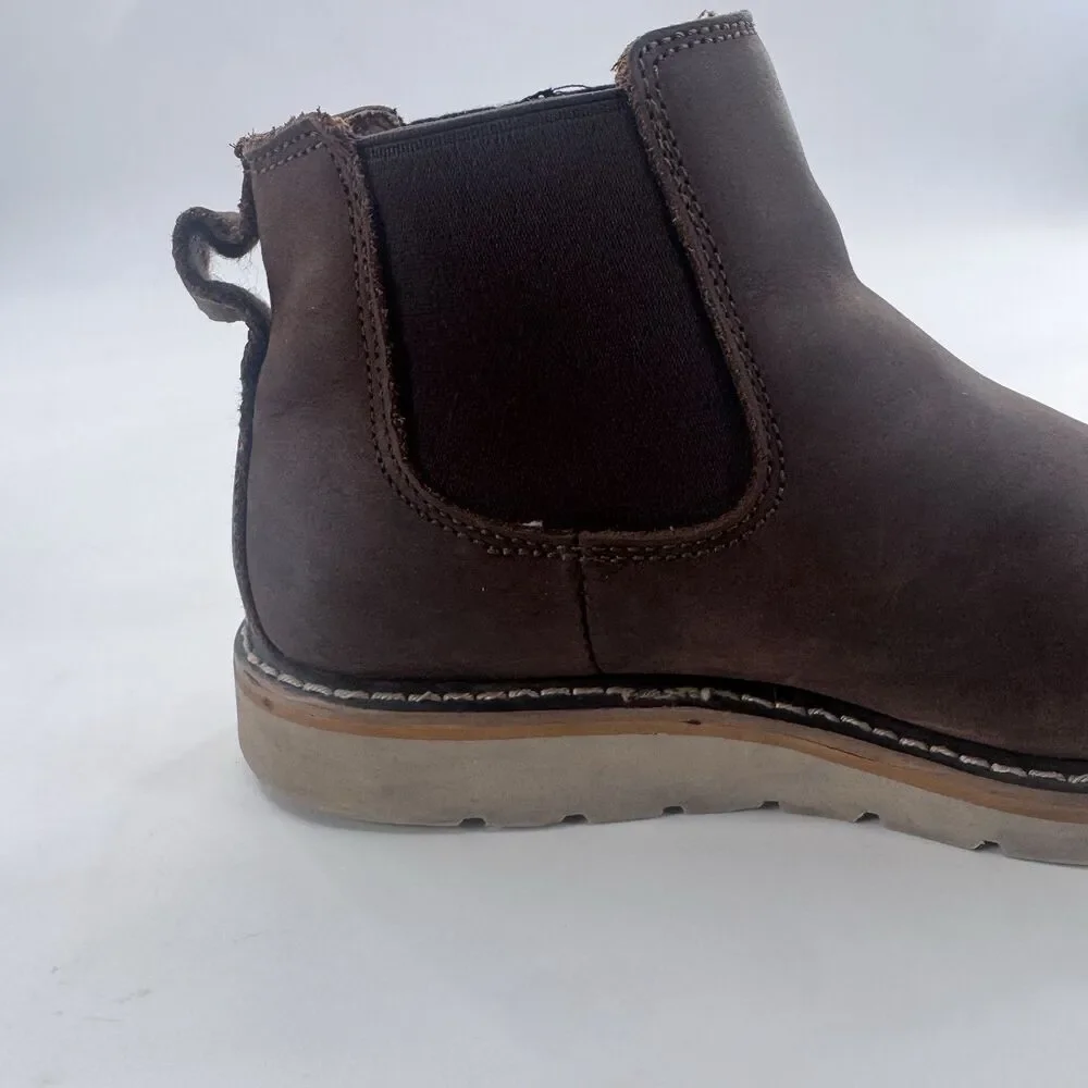 Carhartt Women's Chelsea Wedge Boot 8 M Brown Leather Work Boot FW5025 Slip On